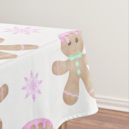 Schattigee Kinder Kerst Gingerbread Cookie Pattern Tafelkleed