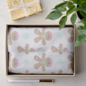 Schattigee Kinder Kerst Gingerbread Cookie Pattern Tissuepapier (Geschenk)