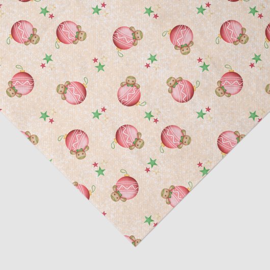 Schattigee Kinder Kerst Gingerbread Man Cookie Tissuepapier (Detail)