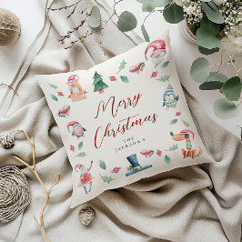 Schattigee Kinder kerstvakantie Kussen