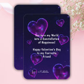 Schattigee kinder klaslokaal Valentijnsdag Notitiekaartje