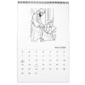 Schattigee Kinder kleurkalender Kalender (Mar 2026)
