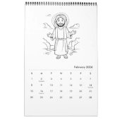 Schattigee Kinder kleurkalender Kalender (Feb 2026)