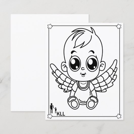 Schattigee kinder kleurplaten (Voorkant / Achterkant)