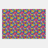 Schattigee kinder komische pop tegelpatroon inpakpapier vel (Voorkant 2)