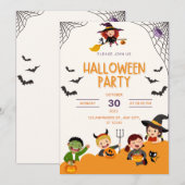 Schattigee Kinder Kostuum Party Trick or treat Hal Kaart (Voorkant / Achterkant)