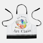Schattigee kinder kunstklasse aangepaste verf schort (Voorkant)