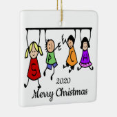 Schattigee Kinder logopedist Word Custom Dated Keramisch Ornament (Rechts)