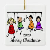 Schattigee Kinder logopedist Word Custom Dated Keramisch Ornament (Achterkant)