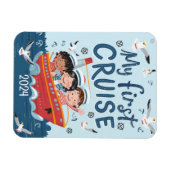 Schattigee Kinder Mijn eerste cruise op maat Magneet (Horizontaal)