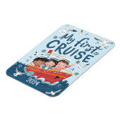 Schattigee Kinder Mijn eerste cruise op maat Magneet (Linkerzijde)