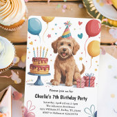 Schattigee Kinder puppy hond 7e verjaardag Kaart