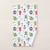 Schattigee Kinder robot met meerdere kleuren Bad Handdoek (Handdoek)