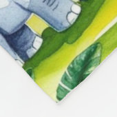 Schattigee Kinder Safari Oerwoud Dieren Persoonlij Fleece Deken (Hoek)