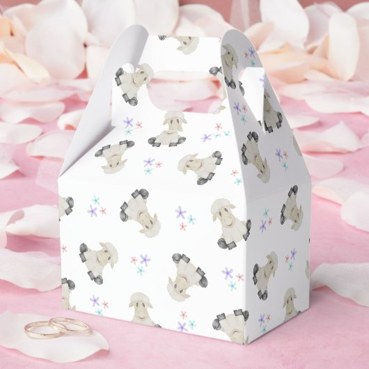 Schattigee Kinder schapenboerderijdieren Barnyard Bedankdoosjes (Huwelijk)