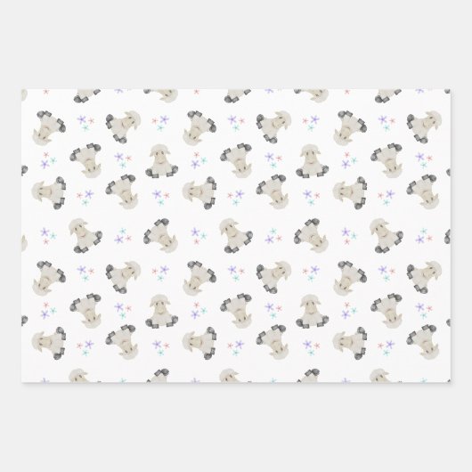 Schattigee Kinder schapenboerderijdieren Barnyard  Inpakpapier Vel (Voorkant)