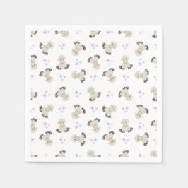 Schattigee Kinder schapenboerderijdieren Barnyard  Servet