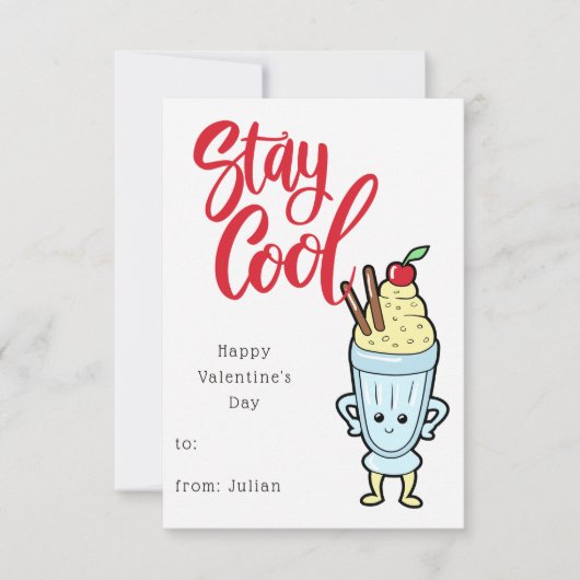 Schattigee Kinder School Classroom Vriend Valentij (Voorkant)