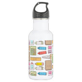 Schattigee Kinder schoolspullen Waterfles (Voorkant)