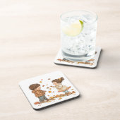Schattigee Kinder Spelen Herfst Bier Onderzetter (Rechterzijde)