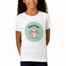 Schattigee Kinder T-shirts Ontwerp voor Stay Happy