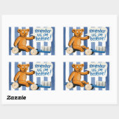 Schattigee Kinder tandarts Rechthoekige Sticker (Vel)