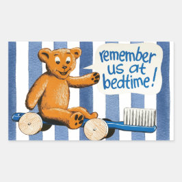 Schattigee Kinder tandarts Rechthoekige Sticker