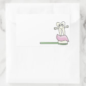 Schattigee Kinder tandarts Rechthoekige Sticker (Tas)