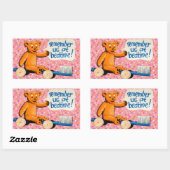 Schattigee Kinder tandarts Rechthoekige Sticker (Vel)