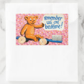 Schattigee Kinder tandarts Rechthoekige Sticker (Tas)