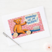 Schattigee Kinder tandarts Rechthoekige Sticker (Envelop)