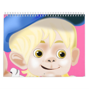 Schattigee Kinder tekenkalender Kalender