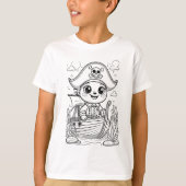 Schattigee Kinder 'Terug naar school T-shirt - Leu (Voorkant)