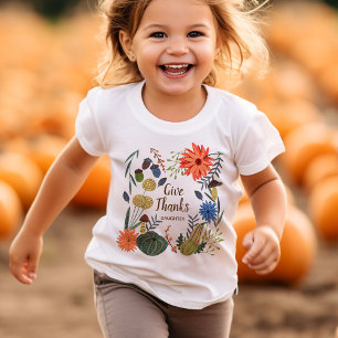 Schattigee Kinder Thanksgiving herfst T-shirt