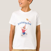 Schattigee Kinder Tshirt Jongen met Kite (Voorkant)