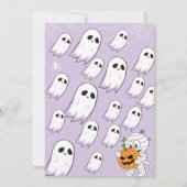 Schattigee Kinder Uitnodiging Halloween kostuumfee (Achterkant)