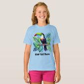 Schattigee kinder Unisex Toucan aanpasbaar T-shirt (Voorkant volledig)