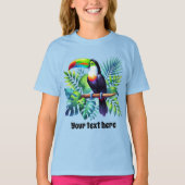 Schattigee kinder Unisex Toucan aanpasbaar T-shirt (Voorkant)