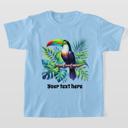 Schattigee kinder Unisex Toucan aanpasbaar T-shirt (Laagn)