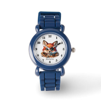 Schattigee kinder unisex vossenliefhebbers horloge
