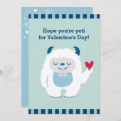 Schattigee Kinder Valentijn Vakantie Kaart (Voorkant / Achterkant)