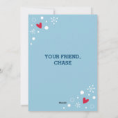 Schattigee Kinder Valentijn Vakantie Kaart (Achterkant)