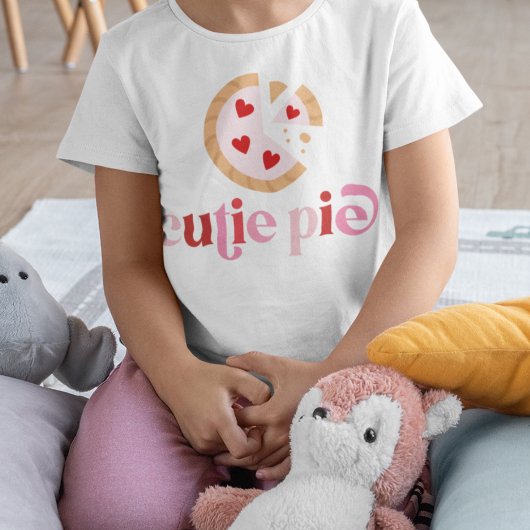Schattigee Kinder Valentijnsdag Cutie Pie T-shirt