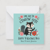 Schattigee Kinder Valentijnsdag Stinkin Schattigee Notitiekaartje (Voorkant)