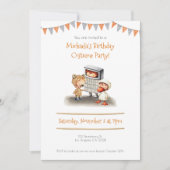 Schattigee Kinder Verjaardag van het Kostuumfeest Kaart (Voorkant)