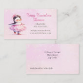 Schattigee kinderen dansen ballet klassen Visiteka Visitekaartje (Voorkant / Achterkant)