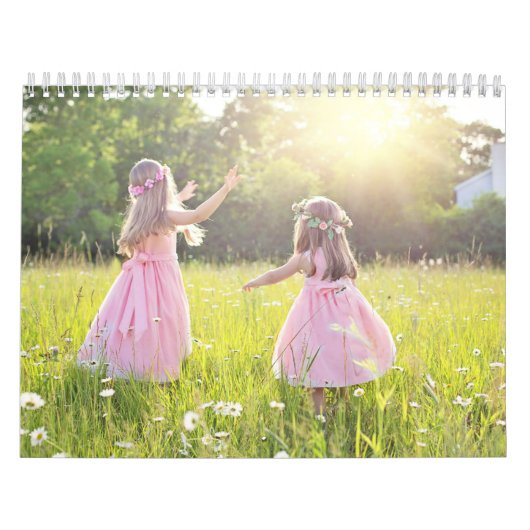 Schattigee kinderen die Natuur buitenkunstwerken v Kalender (Hoes)