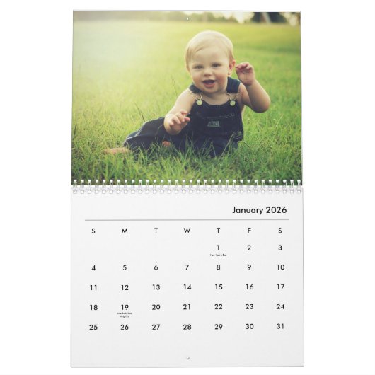 Schattigee kinderen die Natuur buitenkunstwerken v Kalender (Jan 2026)