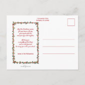 Schattigee  Kinderen en Sneeuwman Briefkaart (Achterkant)