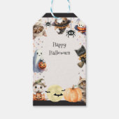 Schattigee kinderen Halloween Party Cadeaulabel (Voorkant)